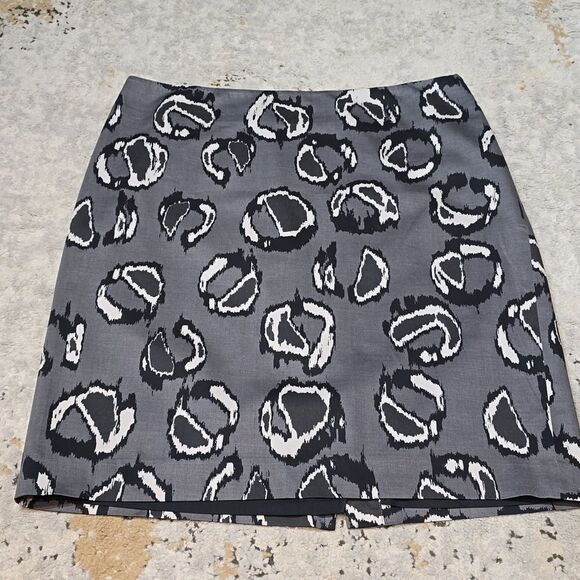 Ann Taylor Printed Cotton Pencil Skirt - Picture 11 of 14